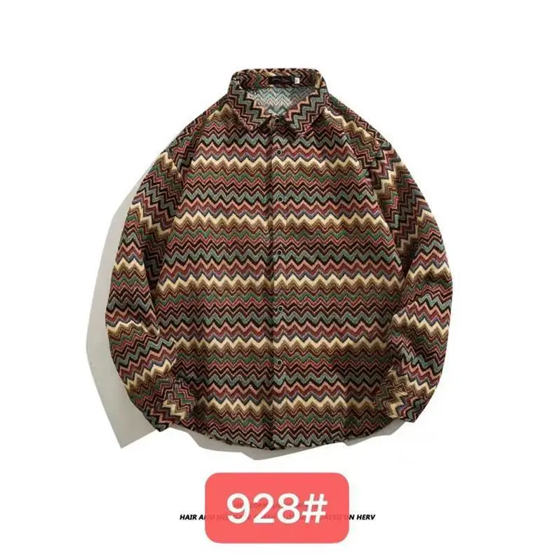 Vintage Baroque Embroidered Long Sleeve Shirt Men — feature 34