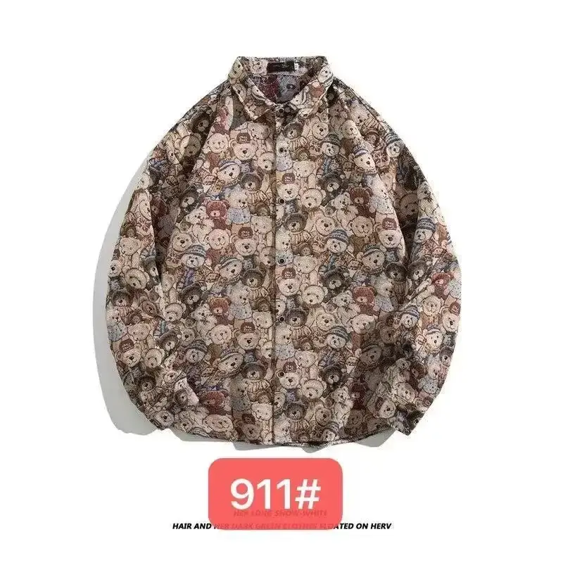 Vintage Baroque Embroidered Long Sleeve Shirt Men
