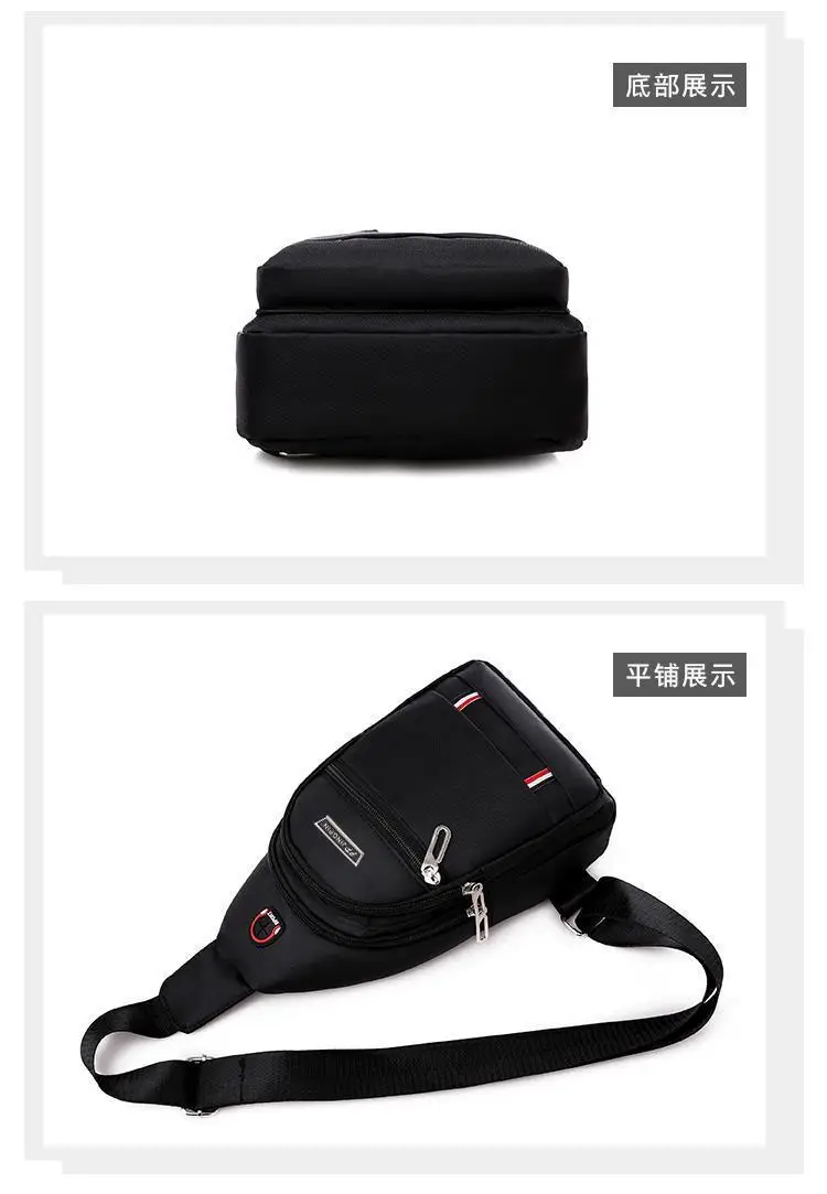 Men Waterproof Casual Shoulder Bag with Earphone Hole — feature 21