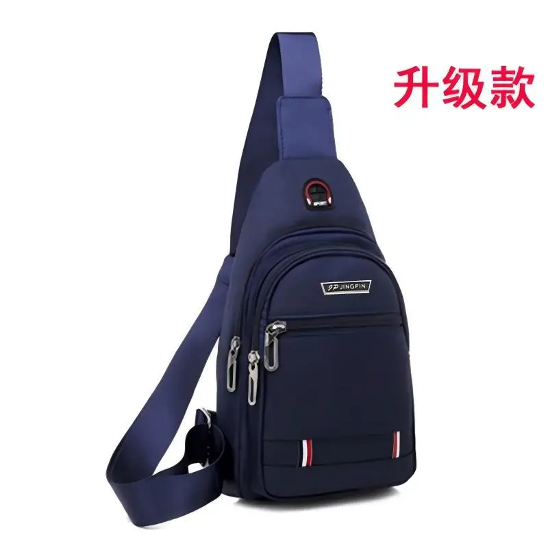 Men Waterproof Casual Shoulder Bag with Earphone Hole - Image 3