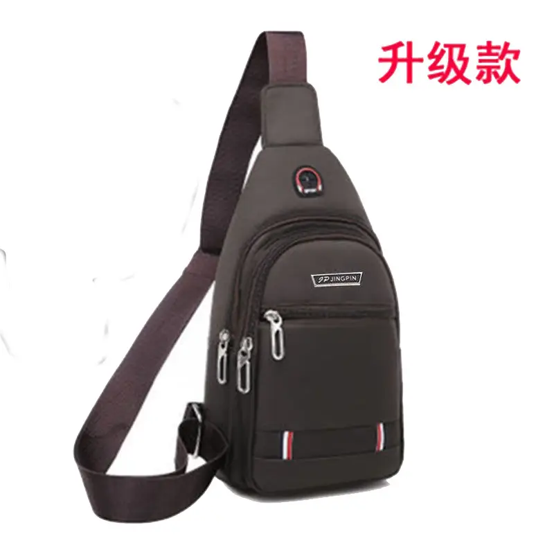 Men Waterproof Casual Shoulder Bag with Earphone Hole - Image 4