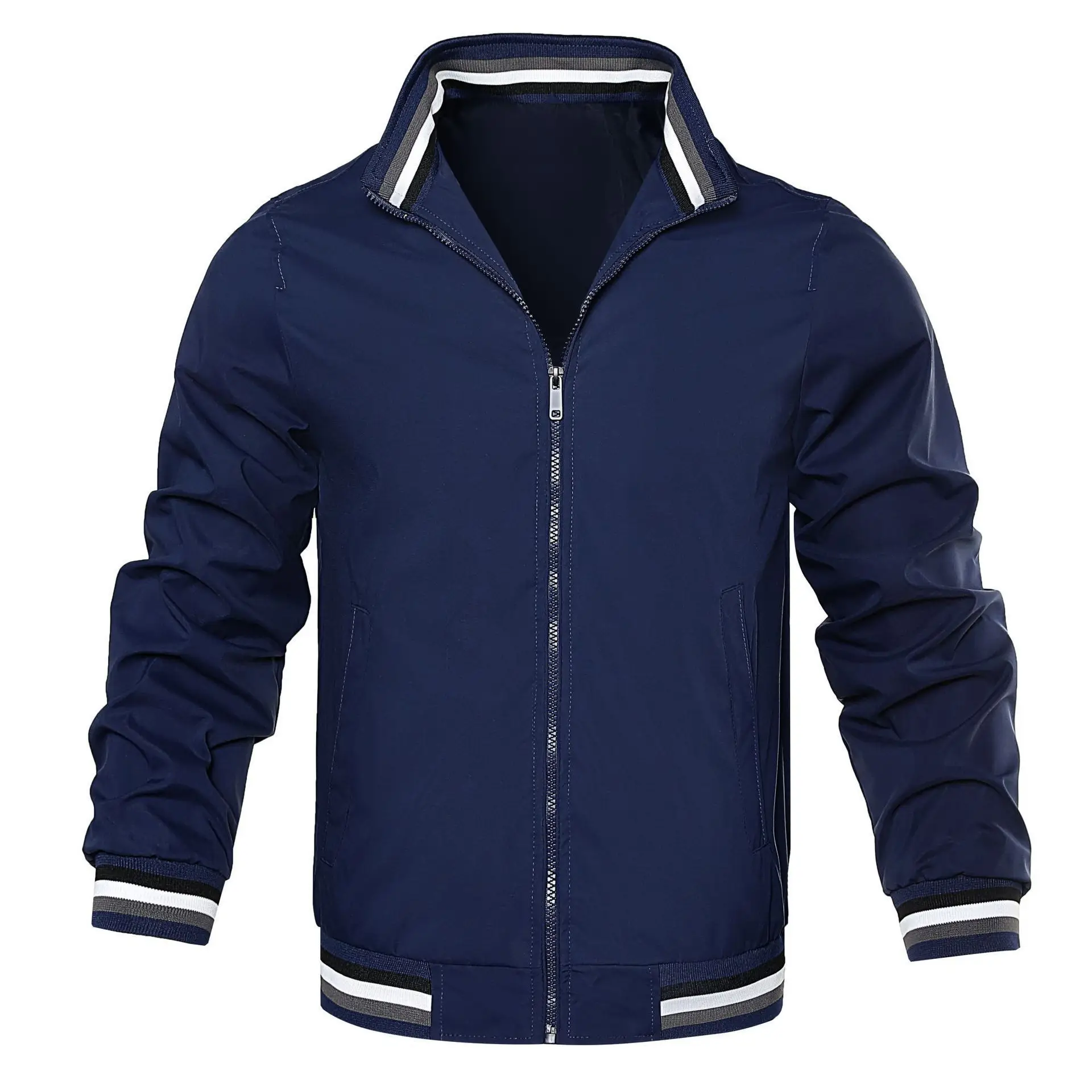 Men's 2023 Olive Green Cardigan Jacket with Hood - Image 7