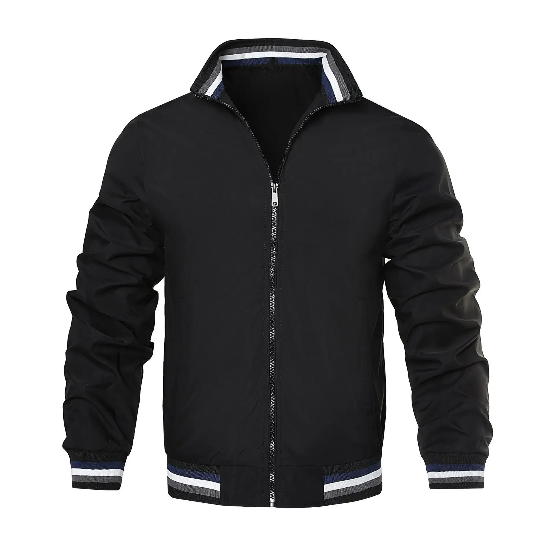Men's 2023 Olive Green Cardigan Jacket with Hood — feature 2