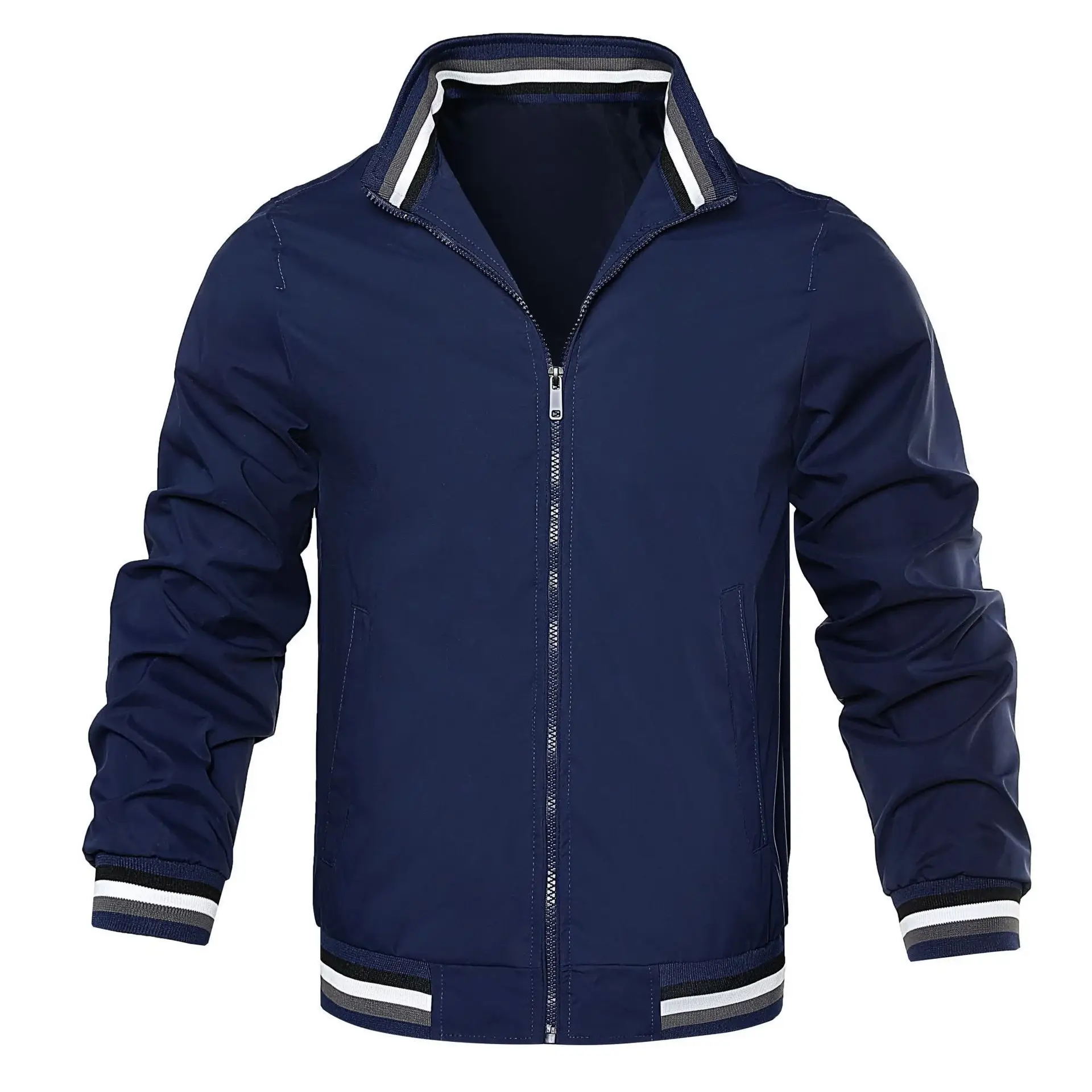 Men's 2023 Olive Green Cardigan Jacket with Hood — feature 3