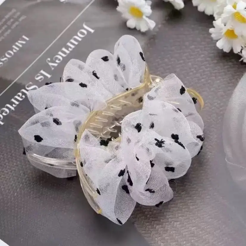 Leopard Print Cloud Bubble Hairpin for Women