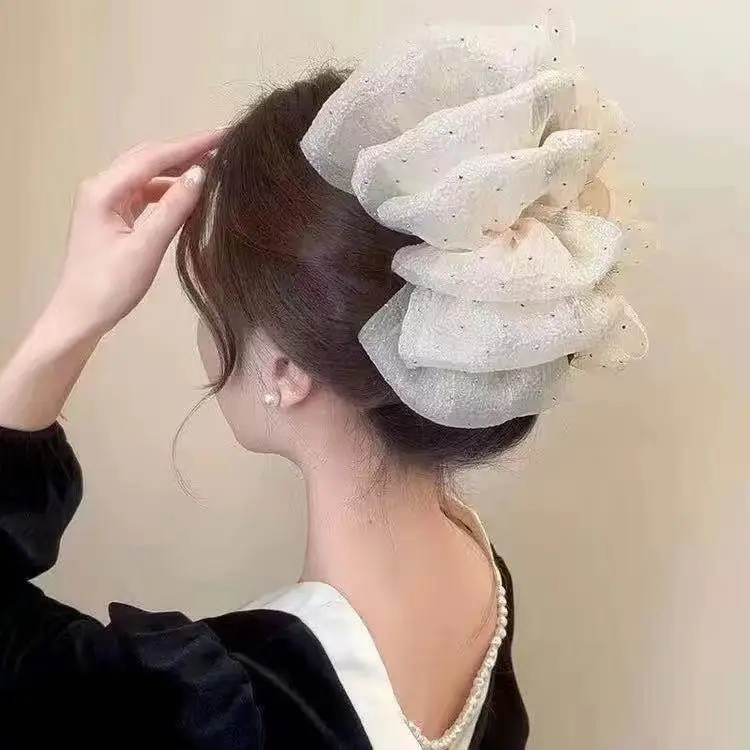 Leopard Print Cloud Bubble Hairpin for Women
