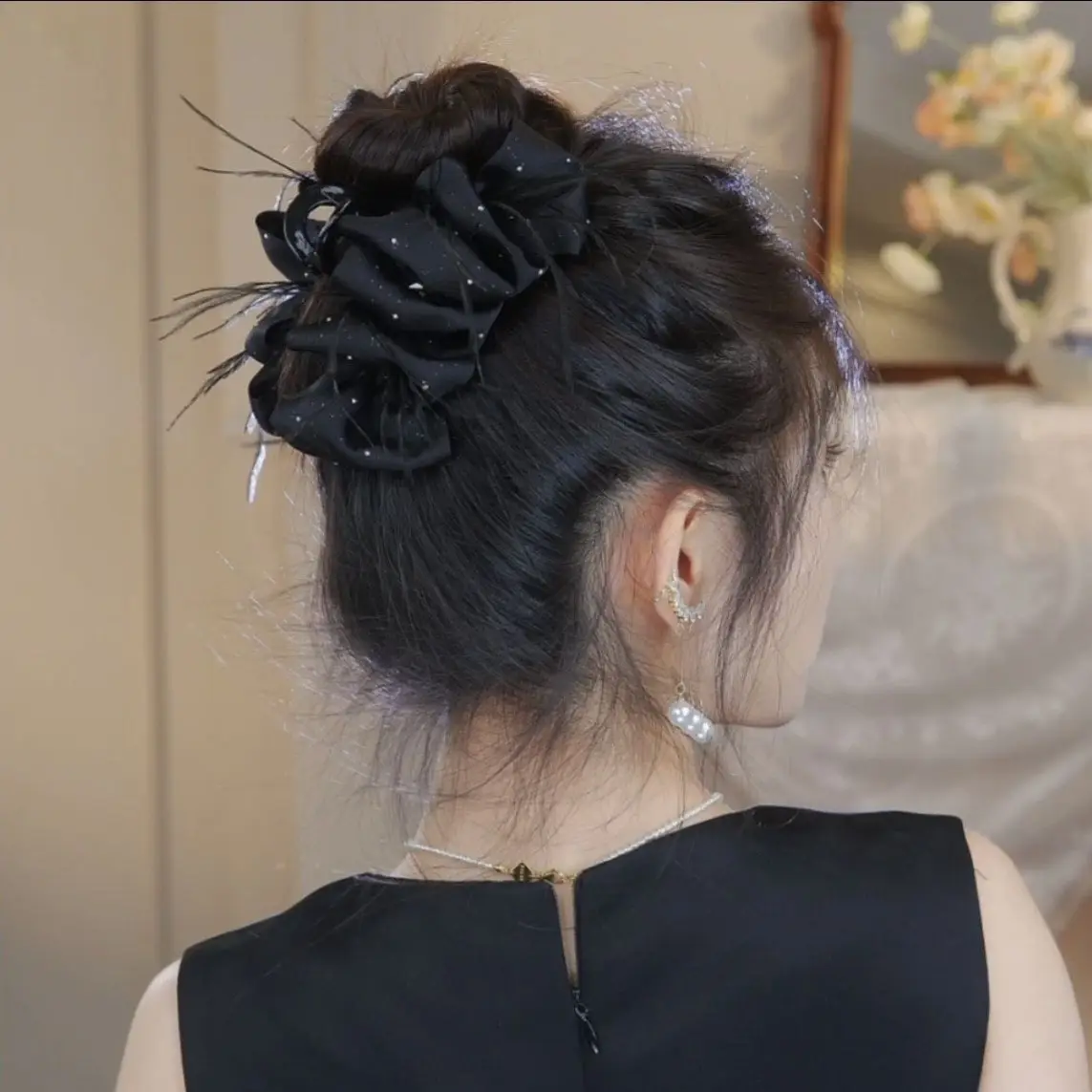 Leopard Print Cloud Bubble Hairpin for Women