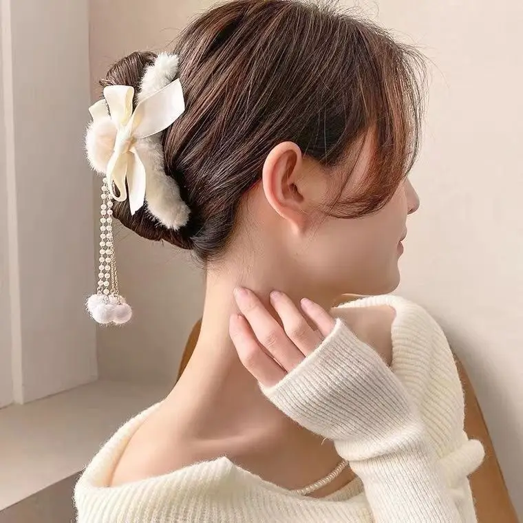 Leopard Print Cloud Bubble Hairpin for Women