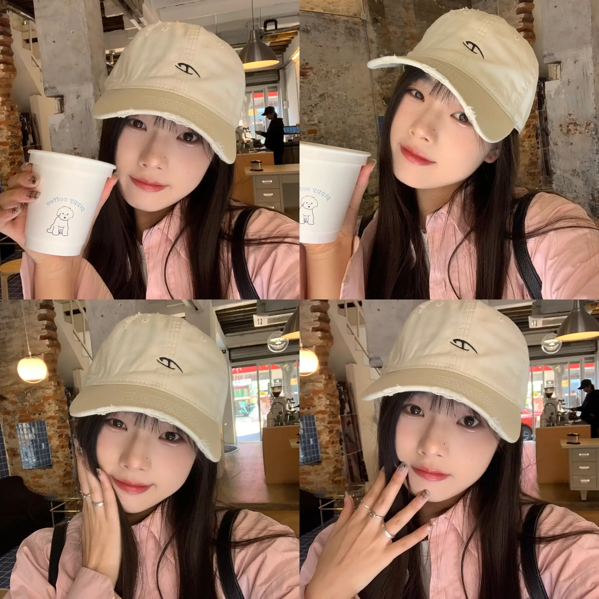 Women Embroidered Duckbill Cap Face-Slimming Baseball Cap — feature 15