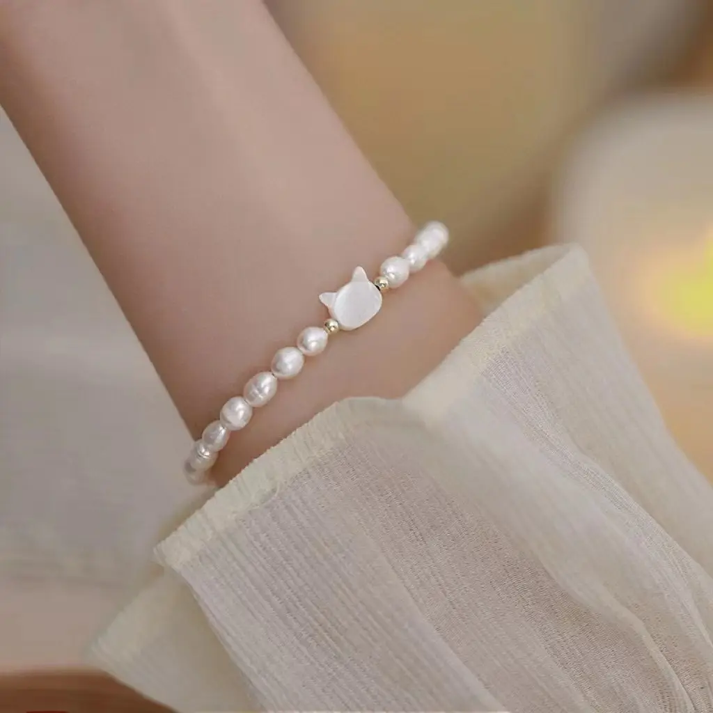 S925 Silver Pearl Bracelet Full Body Natural Real — feature 23
