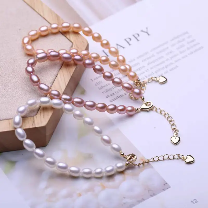 S925 Silver Pearl Bracelet Full Body Natural Real — feature 24
