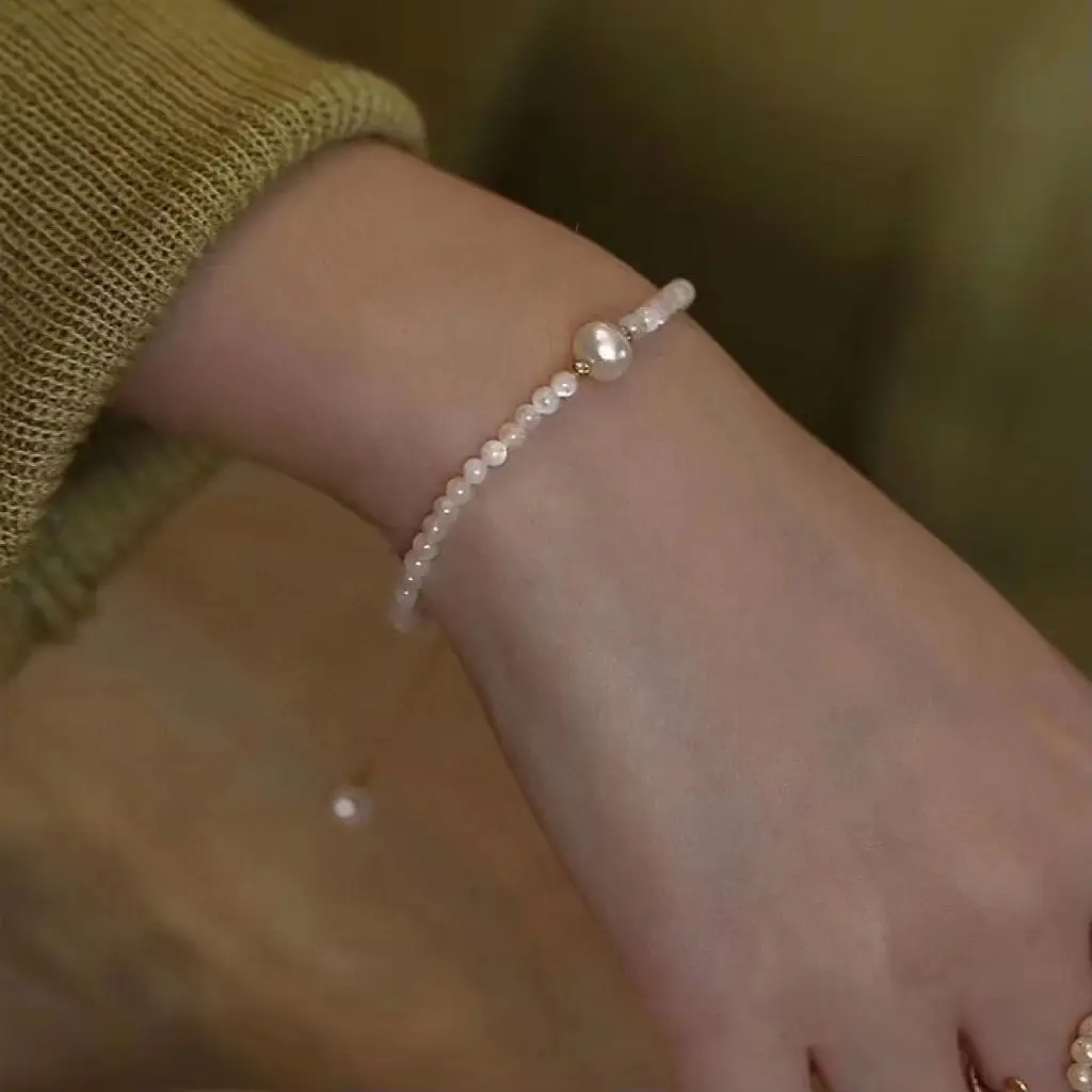 S925 Silver Pearl Bracelet Full Body Natural Real — feature 28