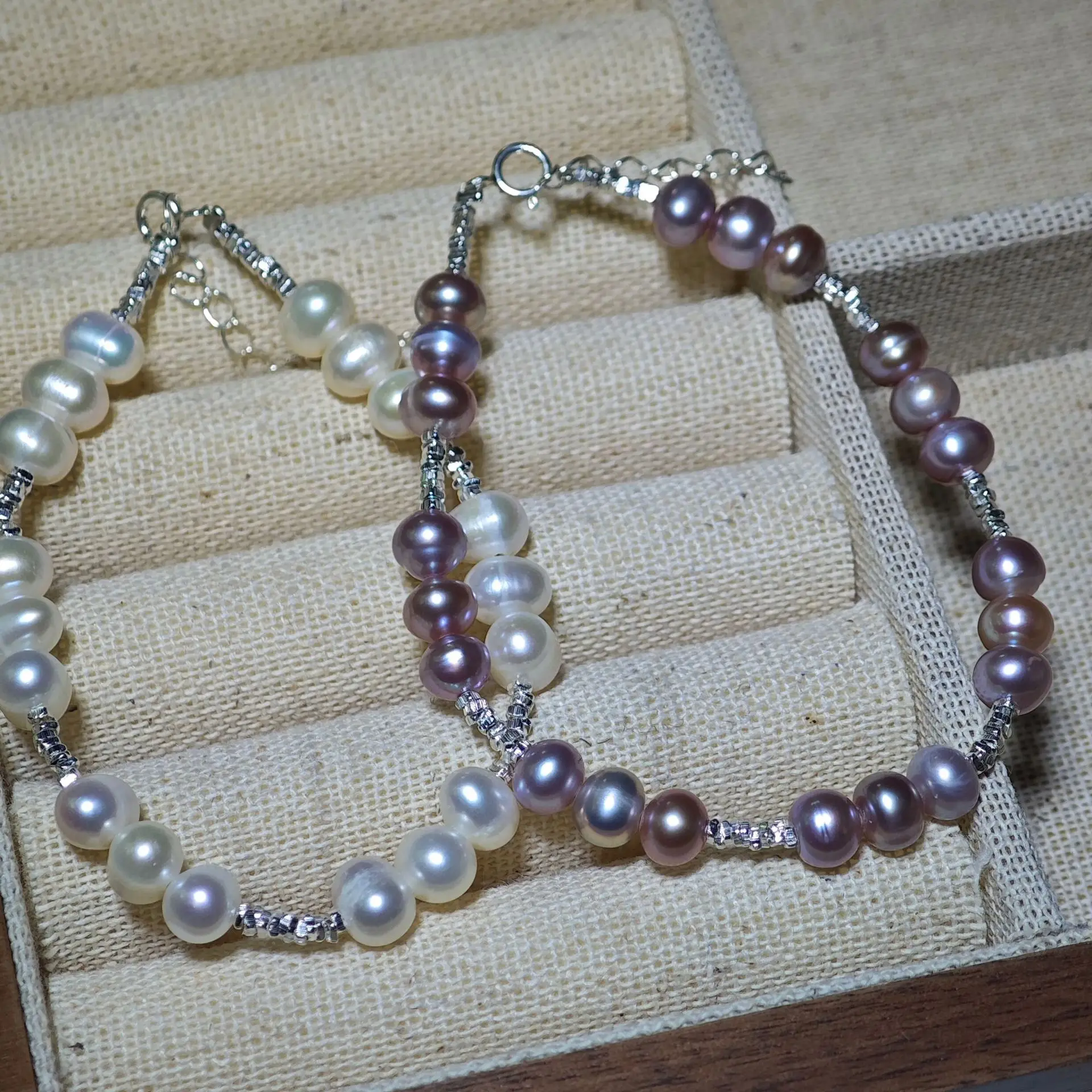 S925 Silver Pearl Bracelet Full Body Natural Real — feature 32