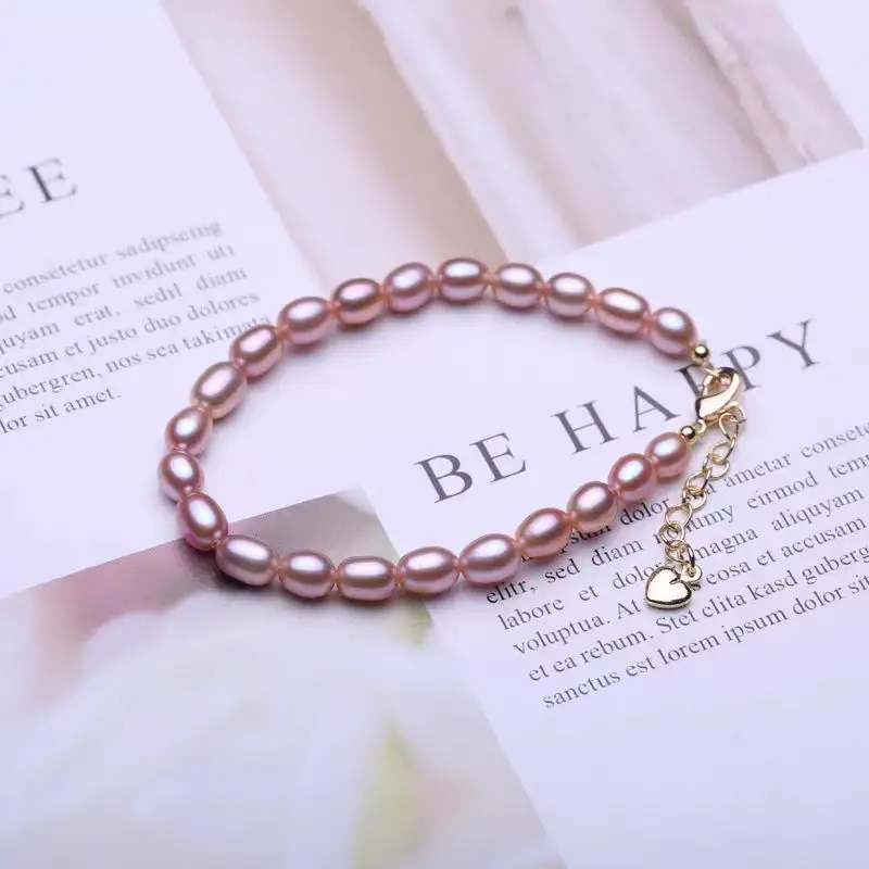 S925 Silver Pearl Bracelet Full Body Natural Real - Image 9