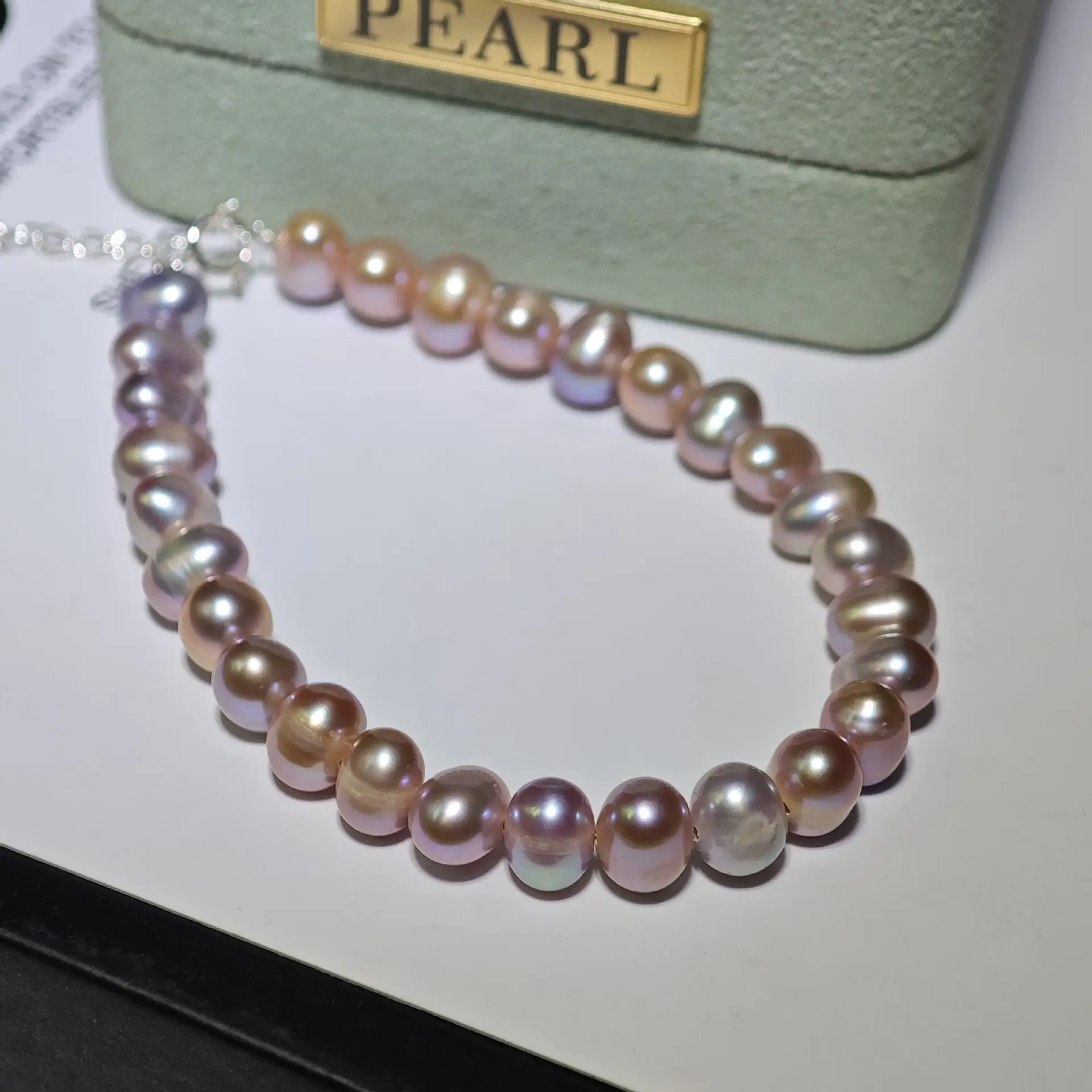 S925 Silver Pearl Bracelet Full Body Natural Real - Image 11