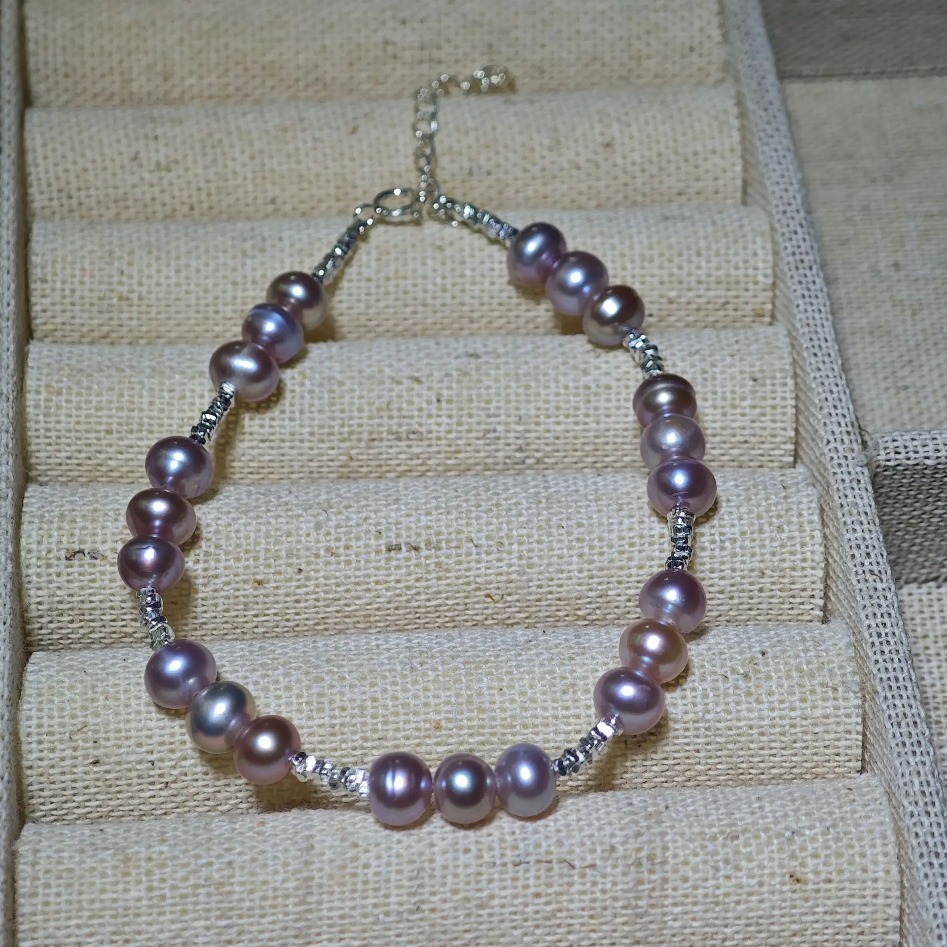 S925 Silver Pearl Bracelet Full Body Natural Real - Image 12