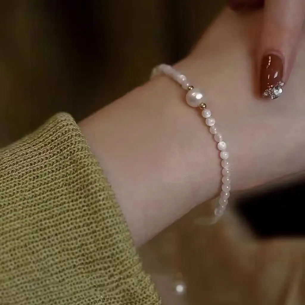 S925 Silver Pearl Bracelet Full Body Natural Real - Image 6