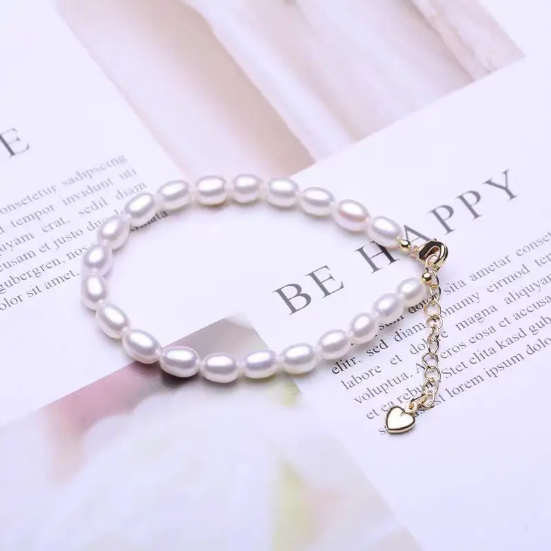 S925 Silver Pearl Bracelet Full Body Natural Real - Image 7