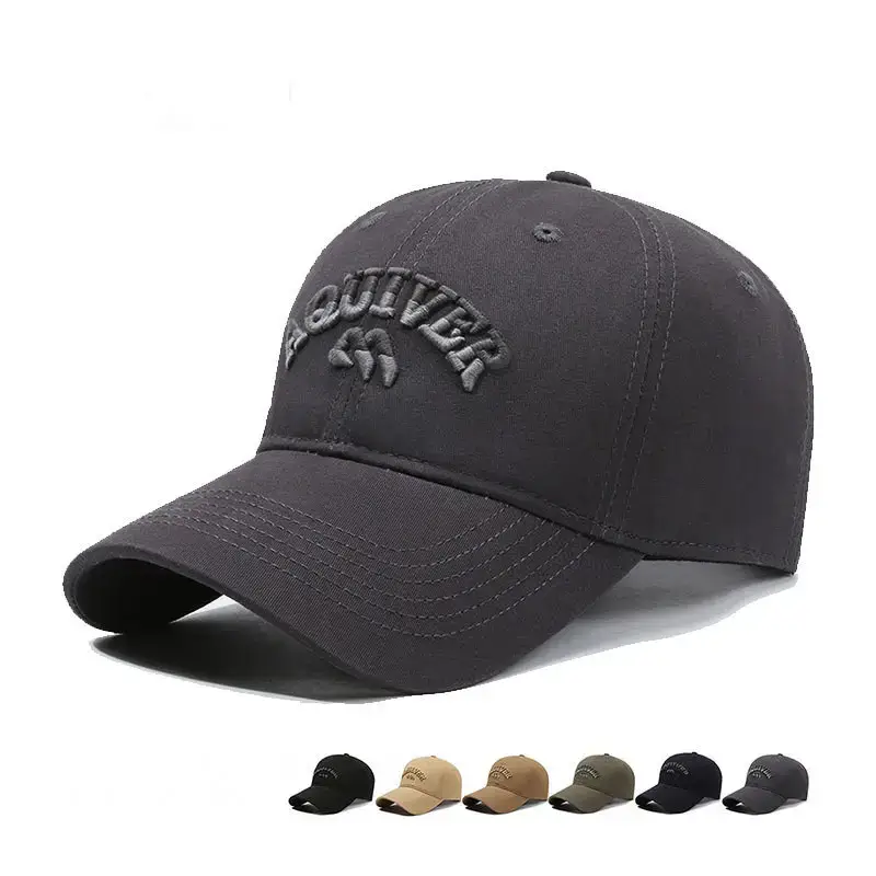 Black Korean Style Baseball Cap with Letter Embroidery - Image 6