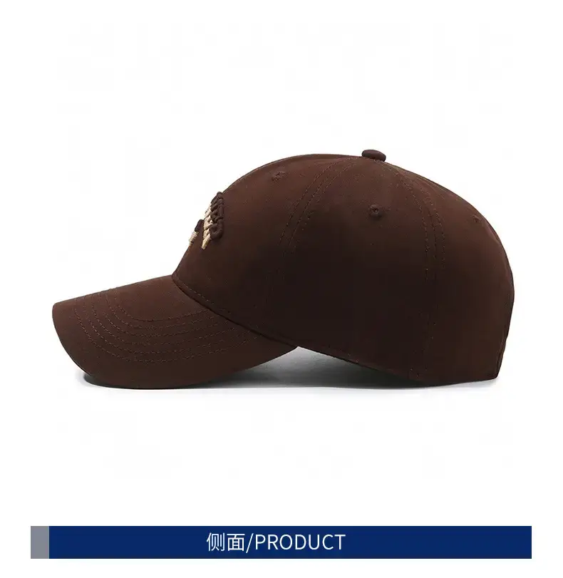 Black Korean Style Baseball Cap with Letter Embroidery — feature 7