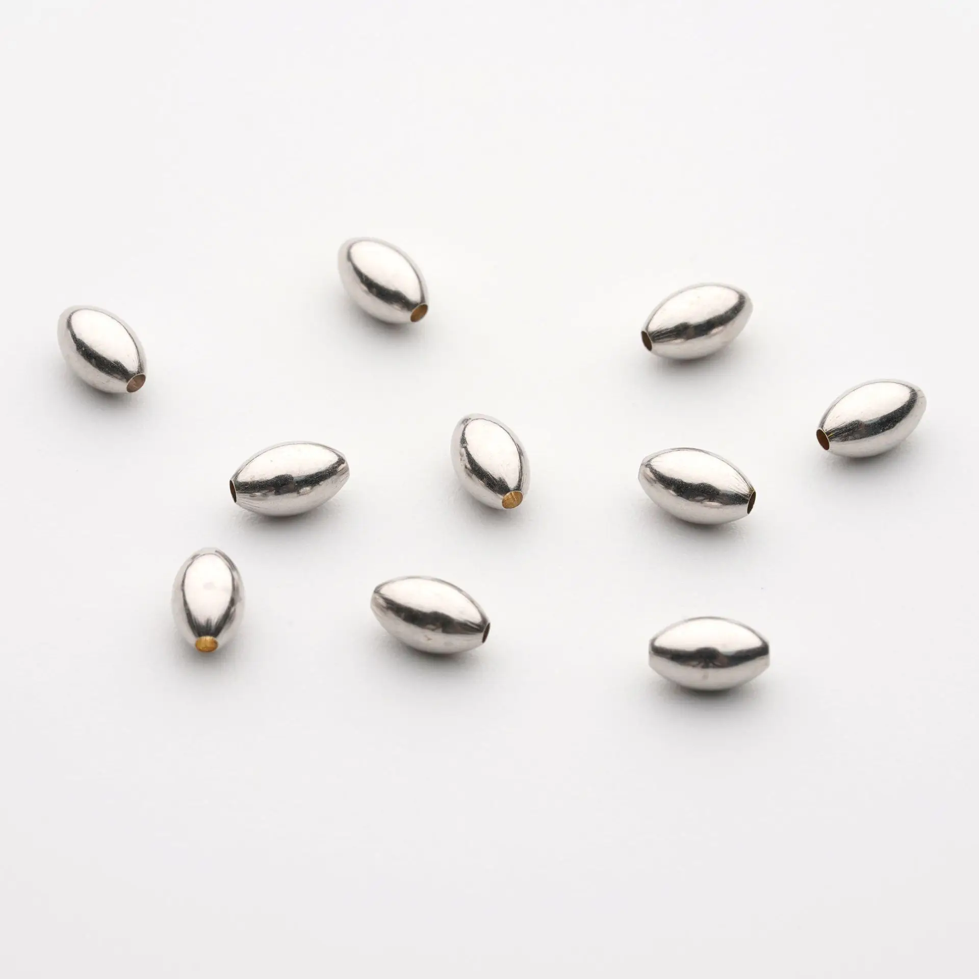 18K Gold Oval Gold Beads 2mm Diameter - Image 5