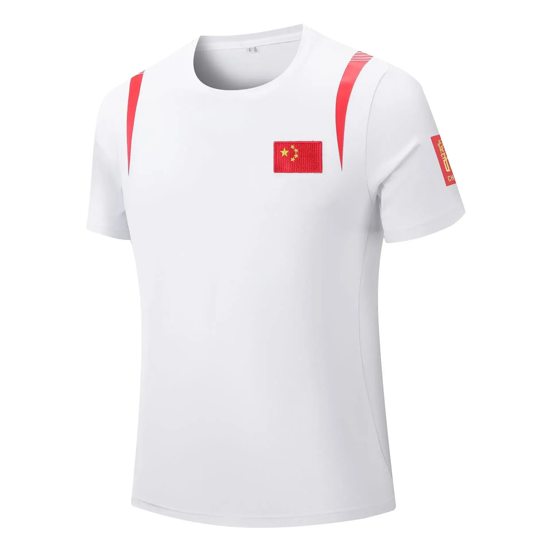 Summer 2024 Chinese team men's and women's round neck short-sleeved sports T-shirt parent-child team uniform coach uniform top customization wholesale