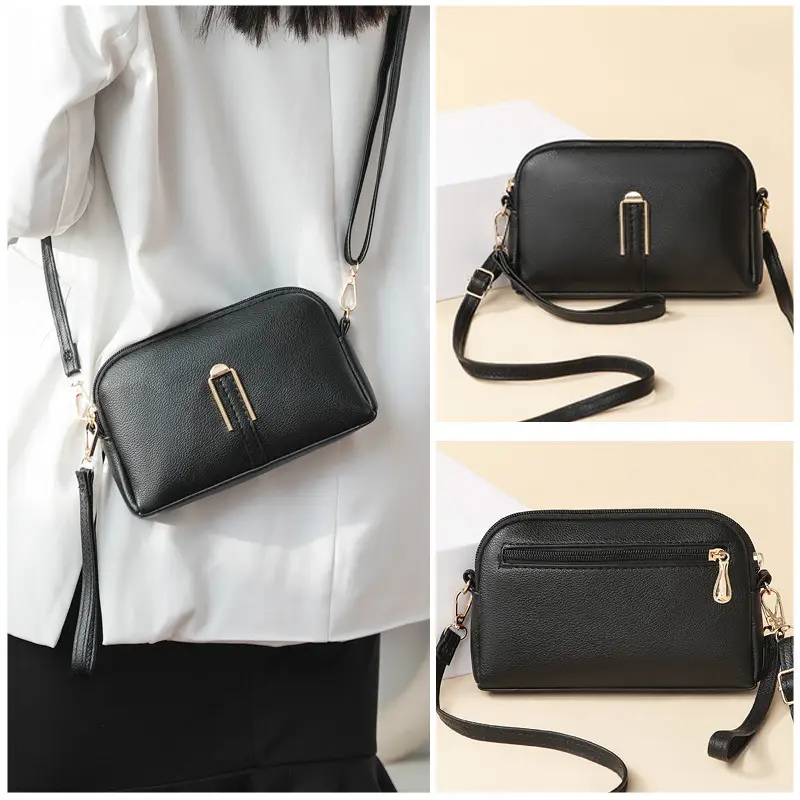 Soft Leather Shoulder Bag for Women Blue 2024 - Image 8