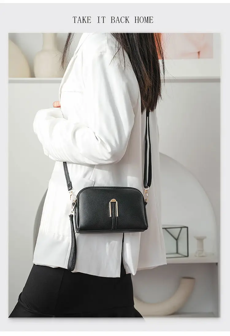 Soft Leather Shoulder Bag for Women Blue 2024 — feature 12
