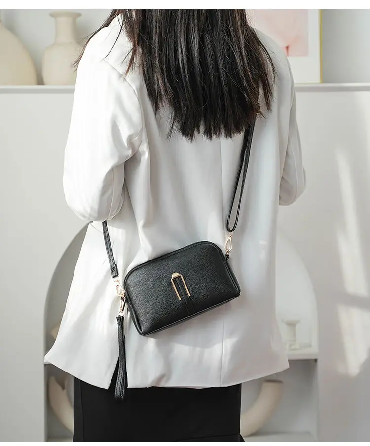 Soft Leather Shoulder Bag for Women Blue 2024 — feature 13