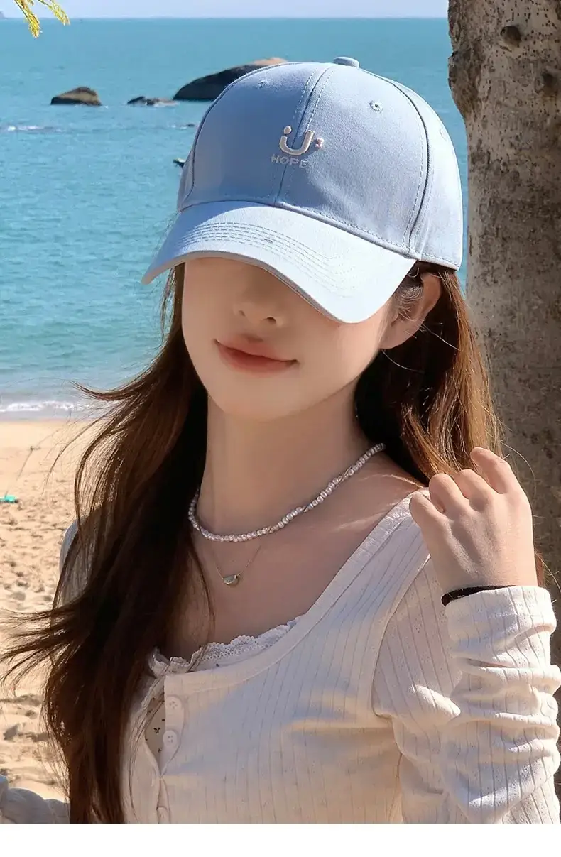 Women Pink Peaked Cap with Wide Brim 2024 — feature 17