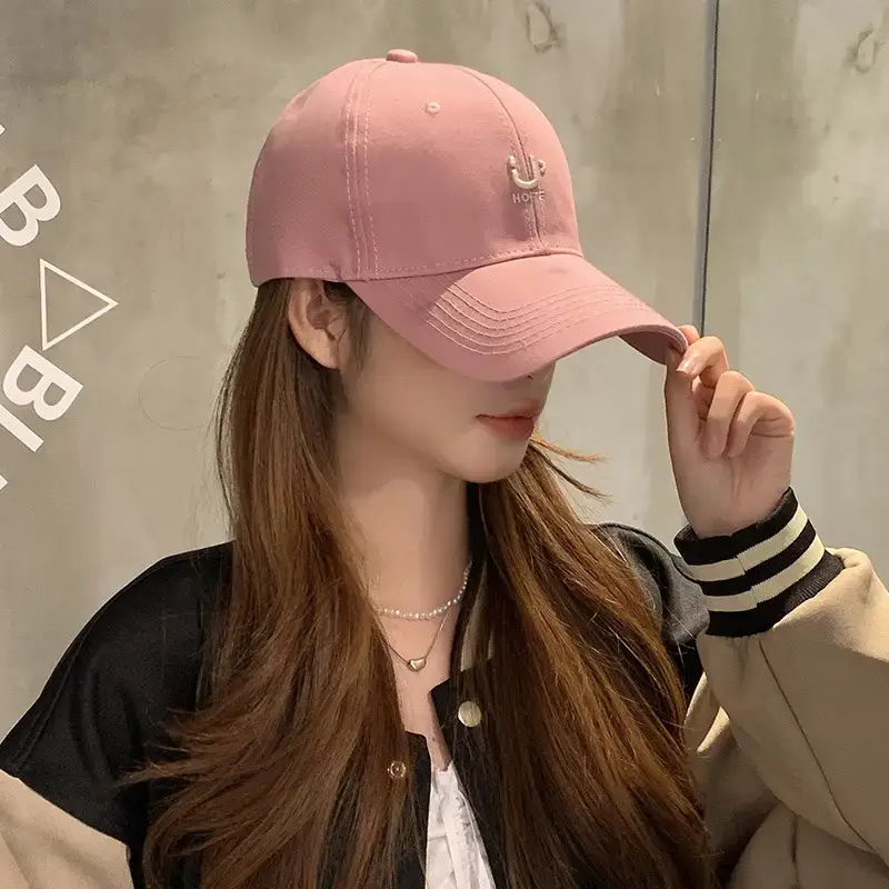 Women Pink Peaked Cap with Wide Brim 2024 - Image 5