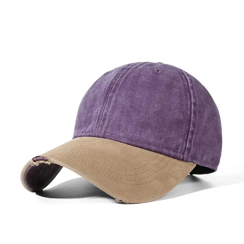Women's Grey Baseball Cap Pure Cotton Retro Casual - Image 2