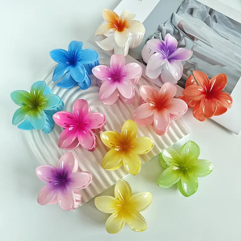 Purple Floral Hair Clips with Crystal Accents - Image 40