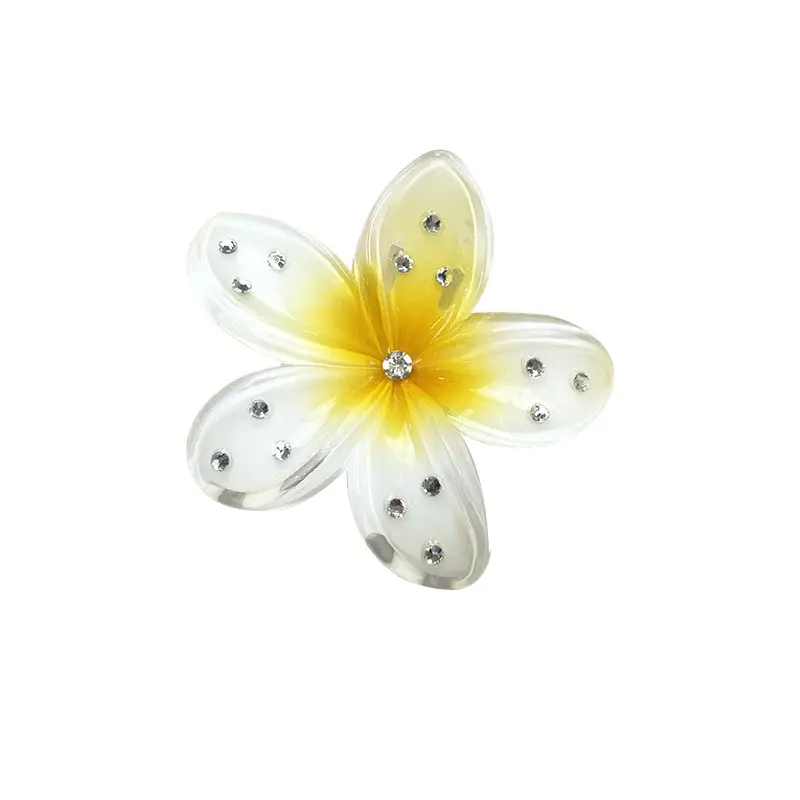 Purple Floral Hair Clips with Crystal Accents - Image 42