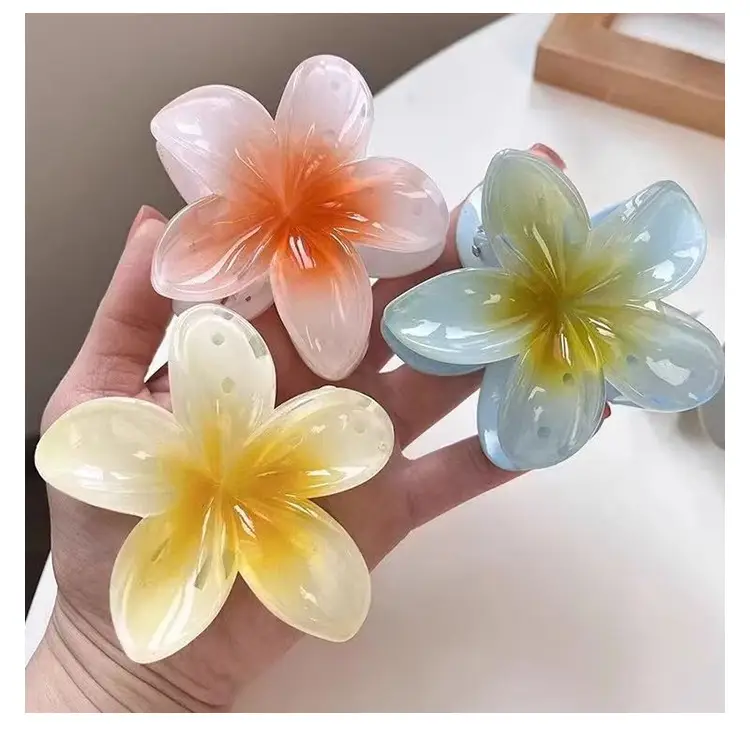 Purple Floral Hair Clips with Crystal Accents — feature 14