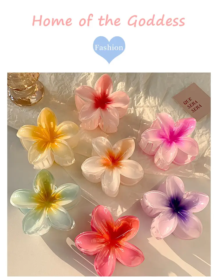 Purple Floral Hair Clips with Crystal Accents — feature 4