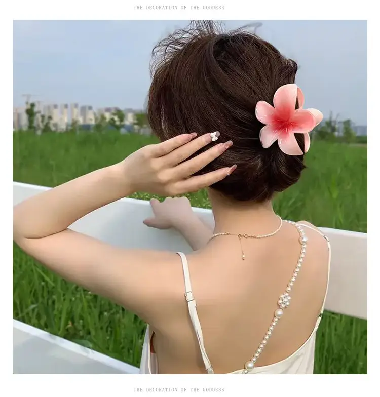 Purple Floral Hair Clips with Crystal Accents — feature 8