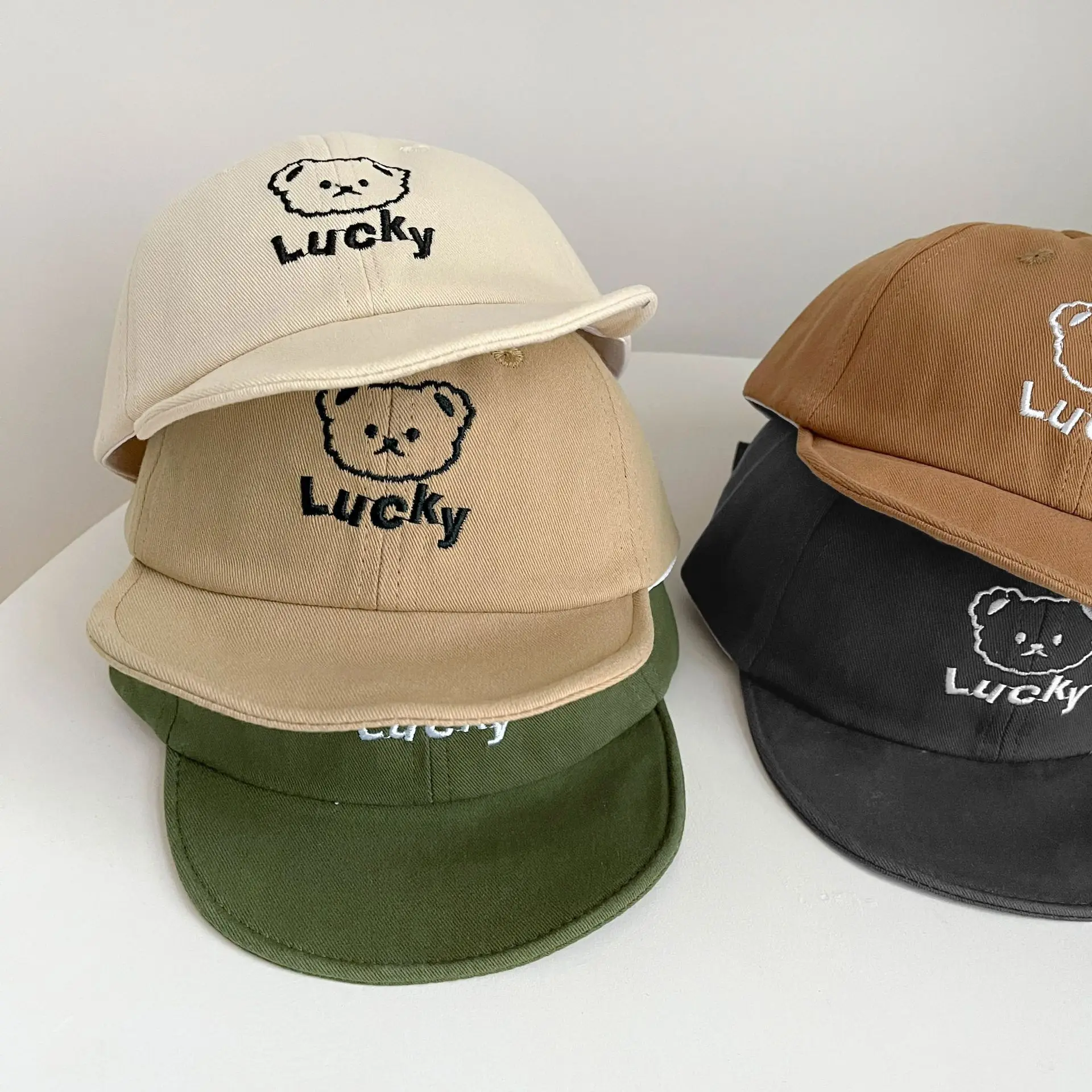 Baby "Lucky" Beanie Cap Beige Spring Autumn - Image 8