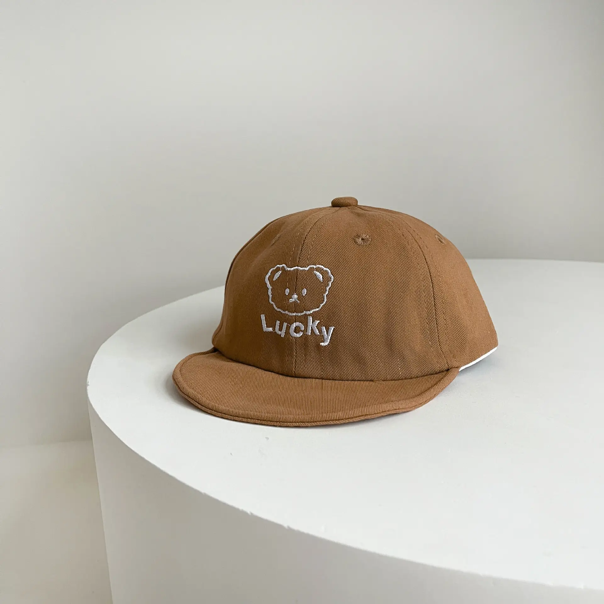 Baby "Lucky" Beanie Cap Beige Spring Autumn - Image 2