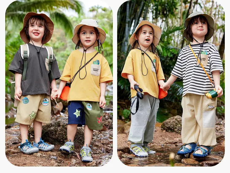 Dudu Boys Camping T-Shirt Striped Summer — feature 15
