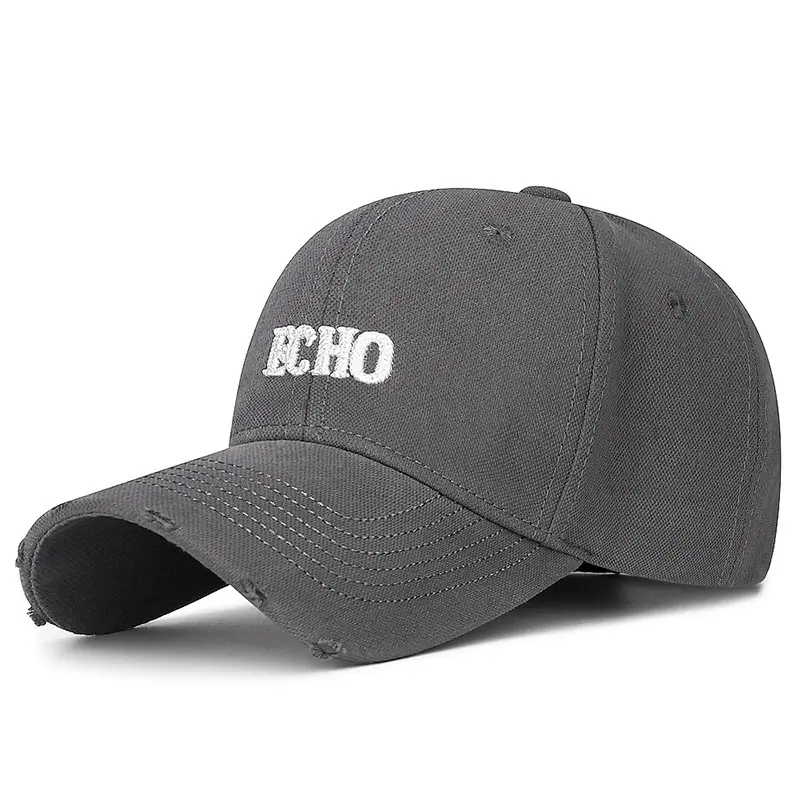 Men's Black ECHO Baseball Cap with Hole-In-Wall - Image 11