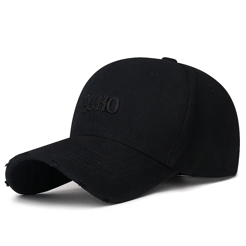 Men's Black ECHO Baseball Cap with Hole-In-Wall - Image 2