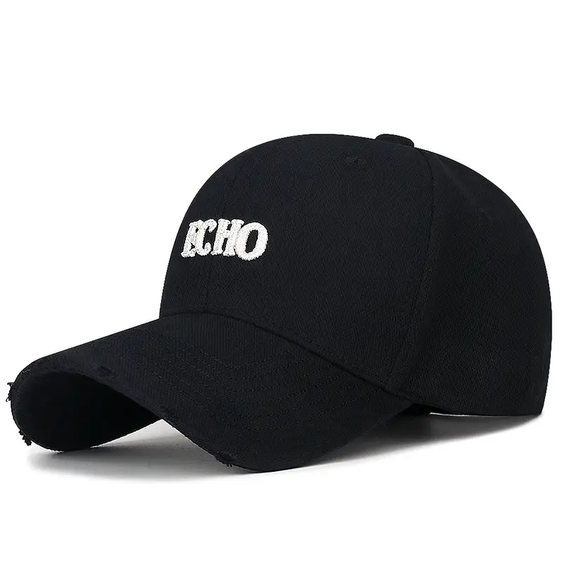 Men's Black ECHO Baseball Cap with Hole-In-Wall - Image 3