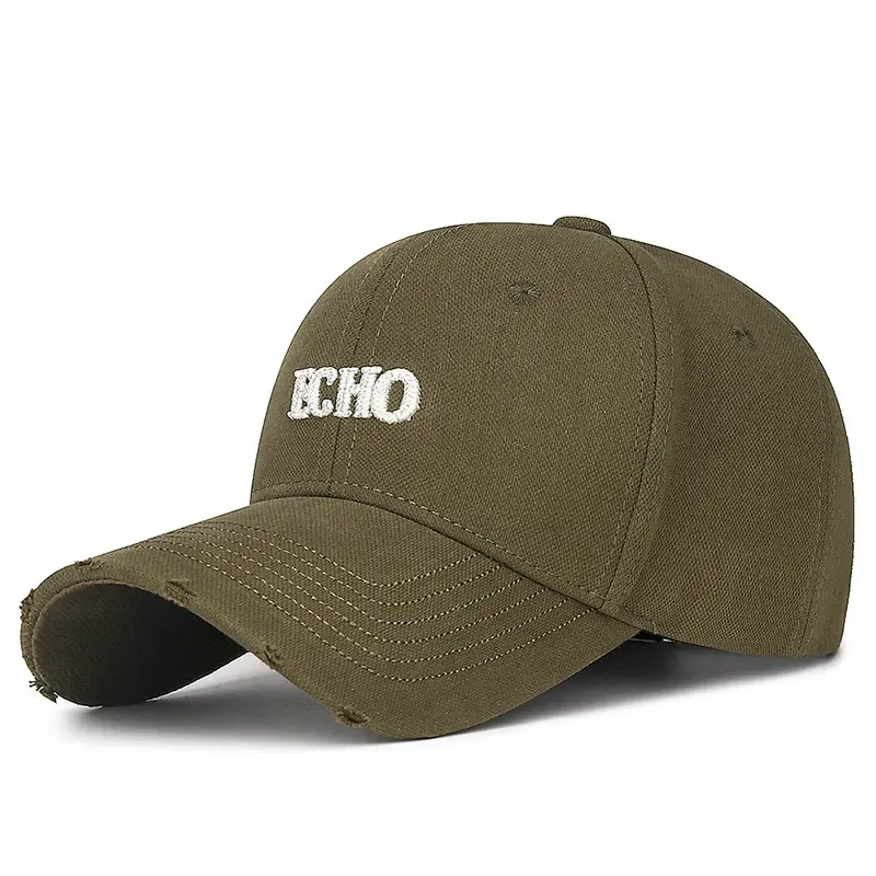 Men's Black ECHO Baseball Cap with Hole-In-Wall - Image 8