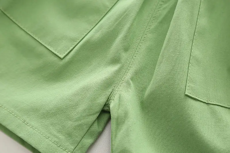 Children Cotton T-Shirt Shorts Set Green Summer Boys — feature 12