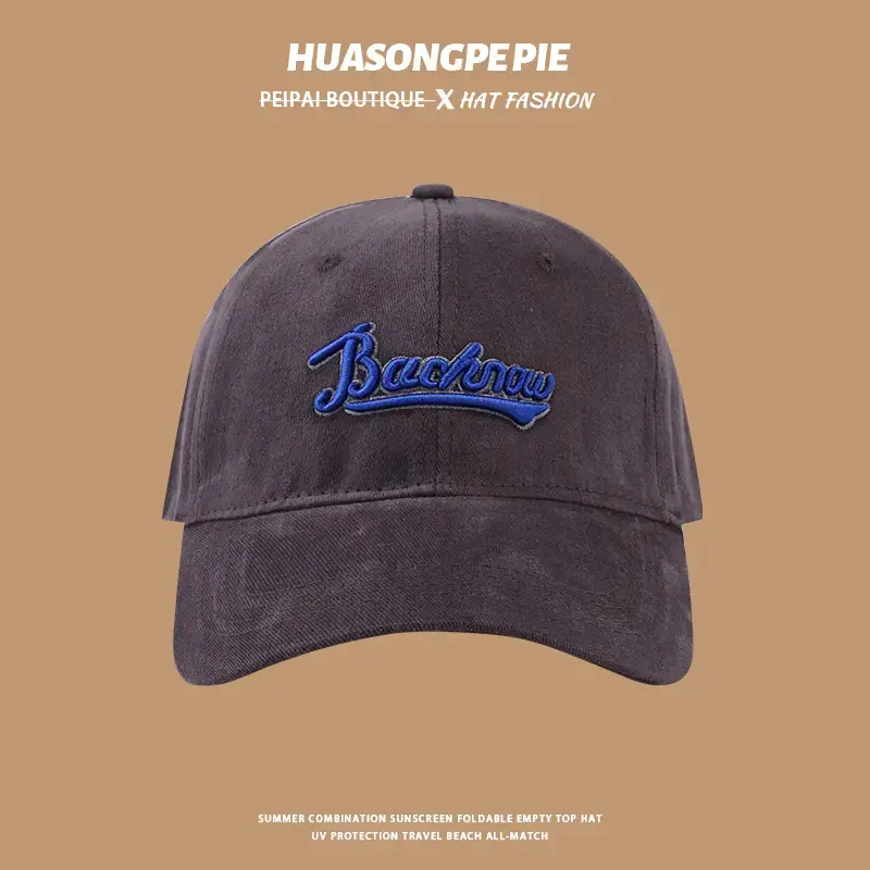 Huasoncope Blue Embroidered Peak Cap — feature 7