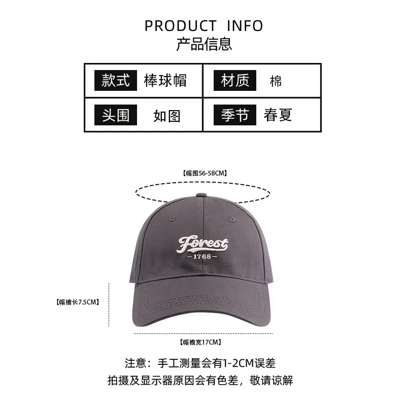 Men 3D Lettered Big Head Baseball Cap Sun Proof