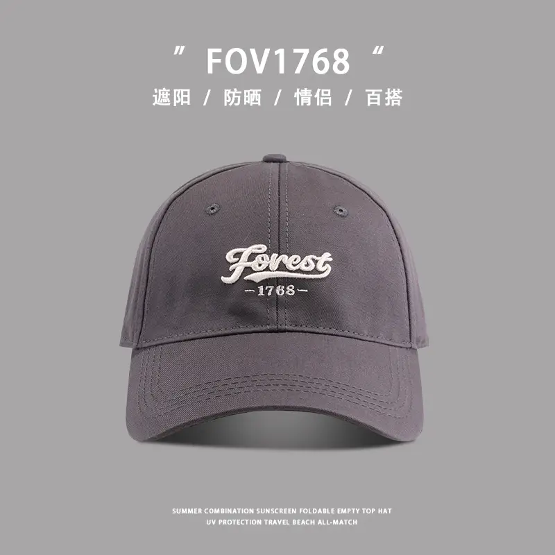 Men 3D Lettered Big Head Baseball Cap Sun Proof