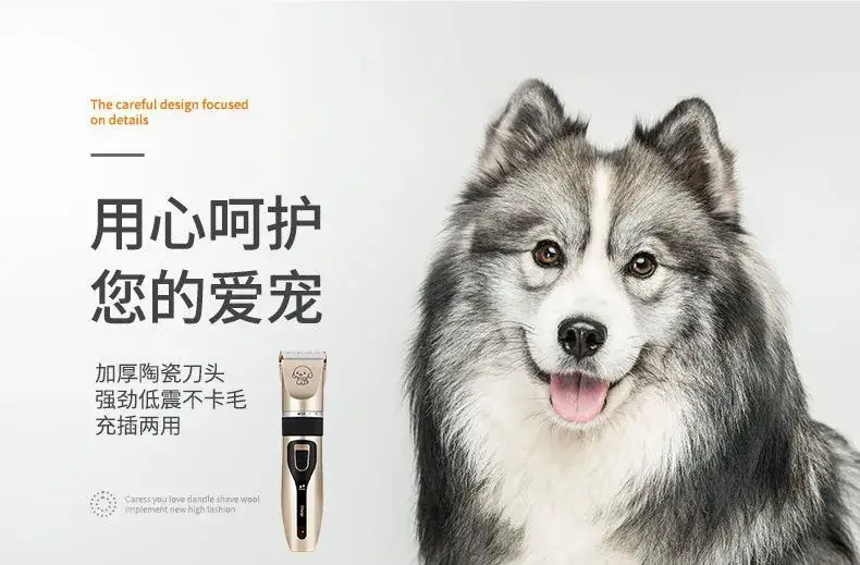 Pet Electric Hair Clipper with 6 Blades & USB Charging — feature 3