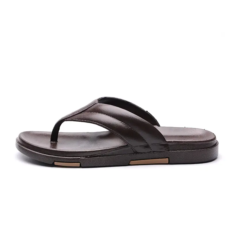 Men's Black Slip-On Thermal Flip Flops Summer